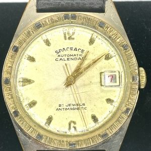 Vintage Rare 1960's SpaceAce Automatic Calendar Mechanical Watch